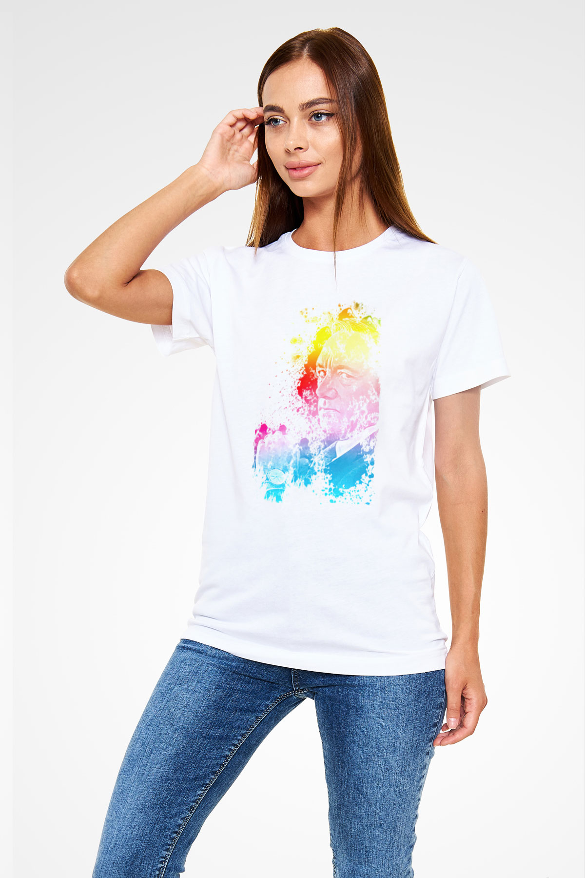 House of Cards Beyaz Unisex Tişört T-Shirt