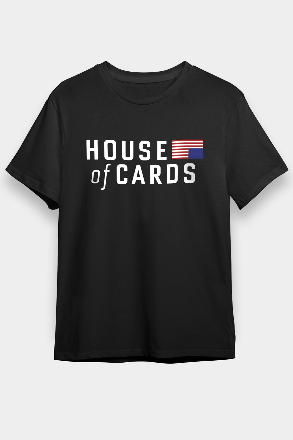 House of Cards Siyah Unisex Tişört T-Shirt