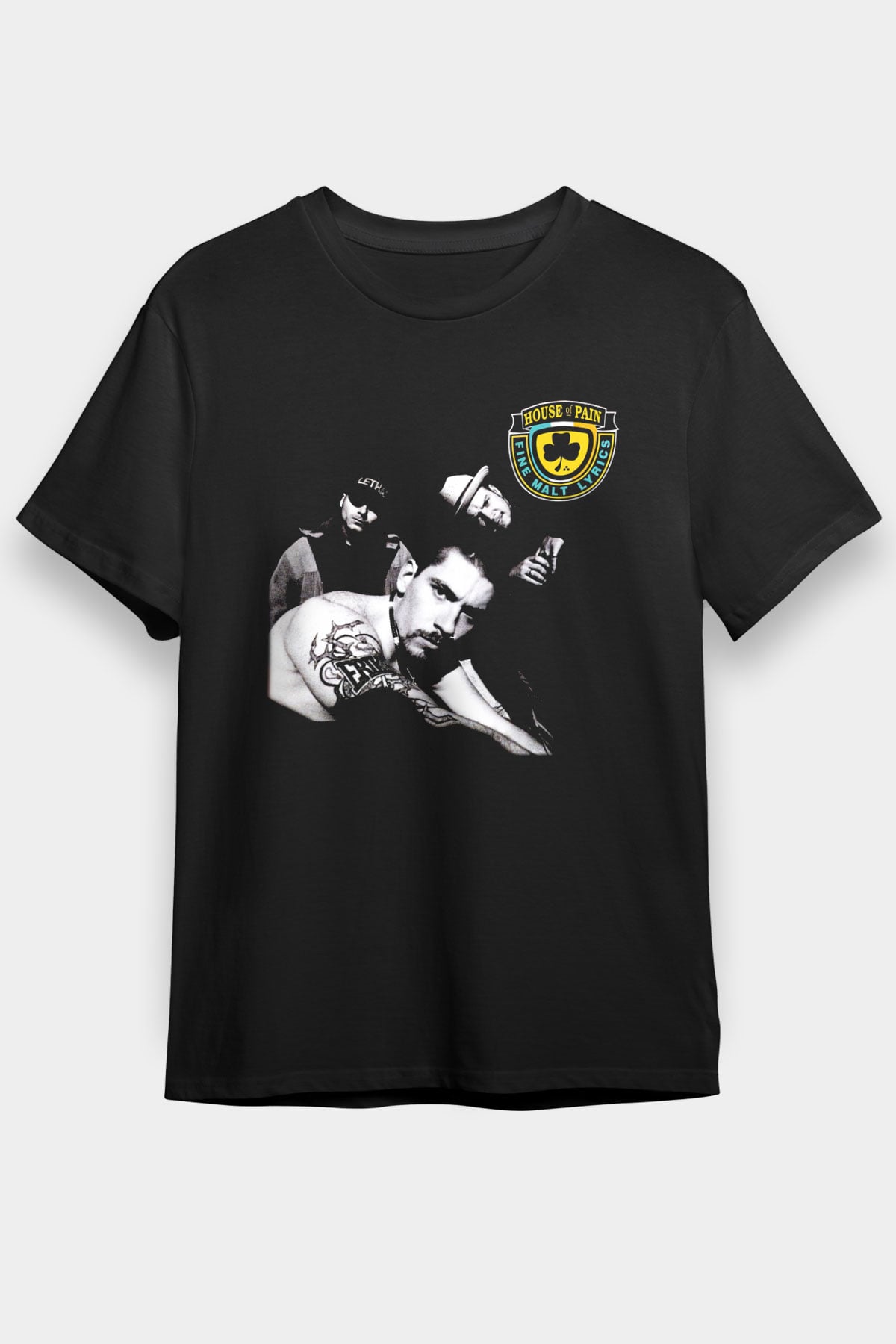 House of Pain Siyah Unisex Tişört T-Shirt - TişörtFabrikası