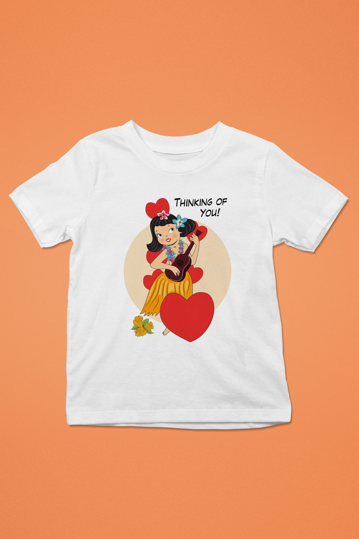 Hula Beyaz Unisex Çocuk Tişört