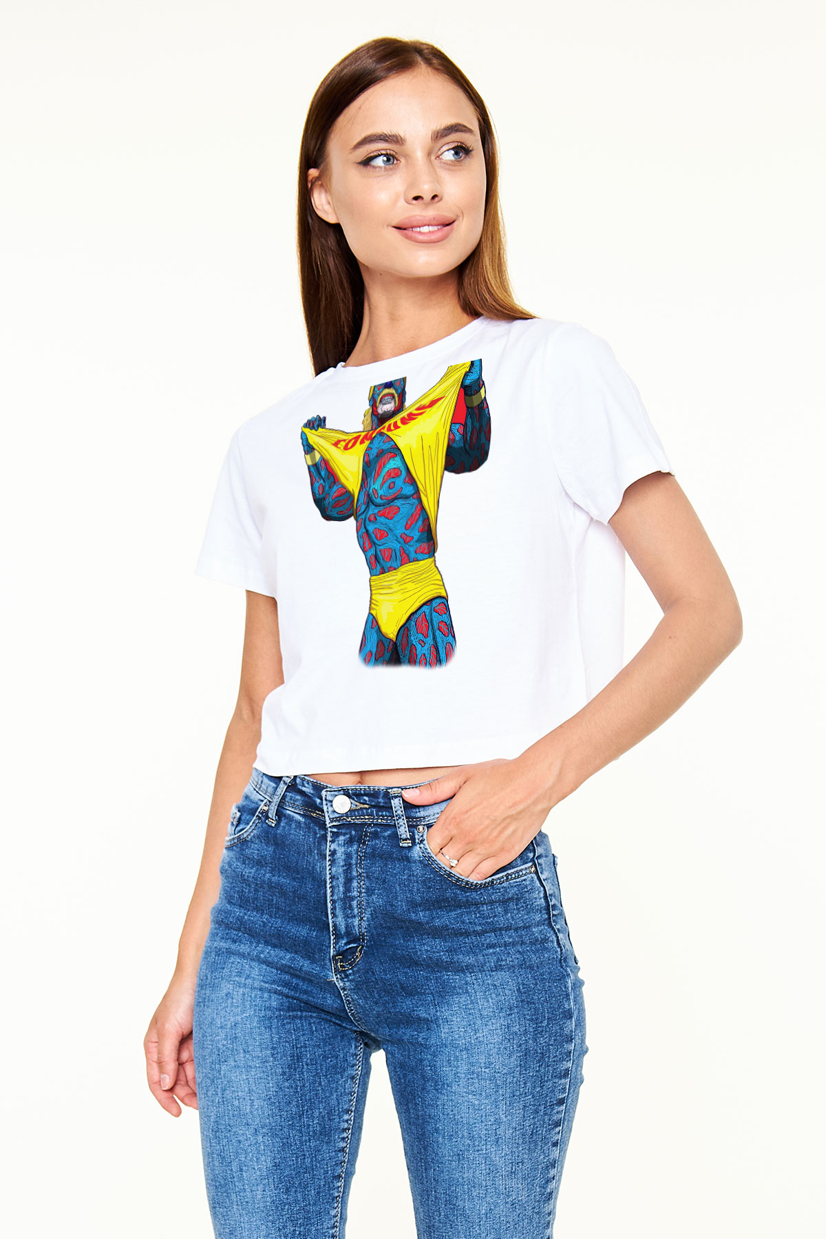 Hulk Hogan Beyaz Unisex Oversize Tişört