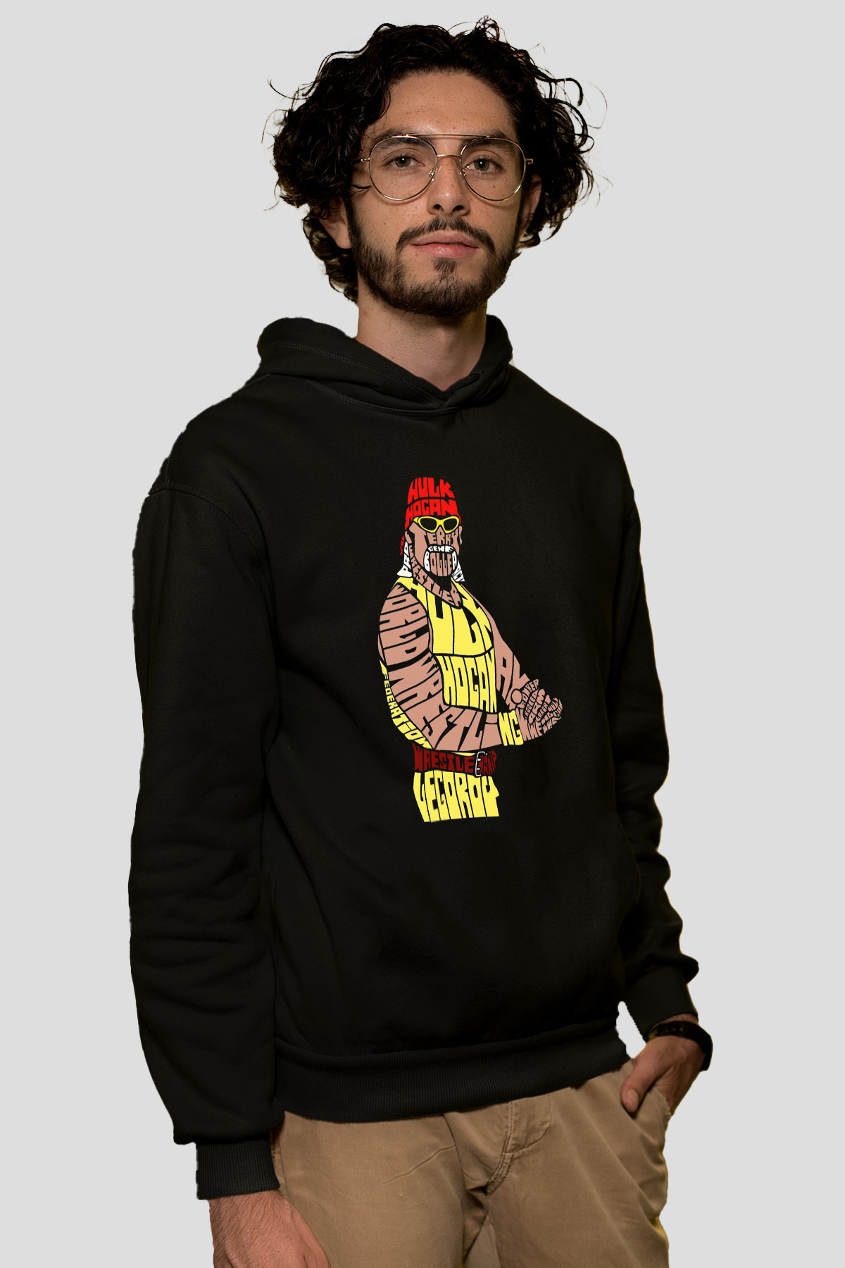 Hulk Hogan Siyah Unisex Hoodie