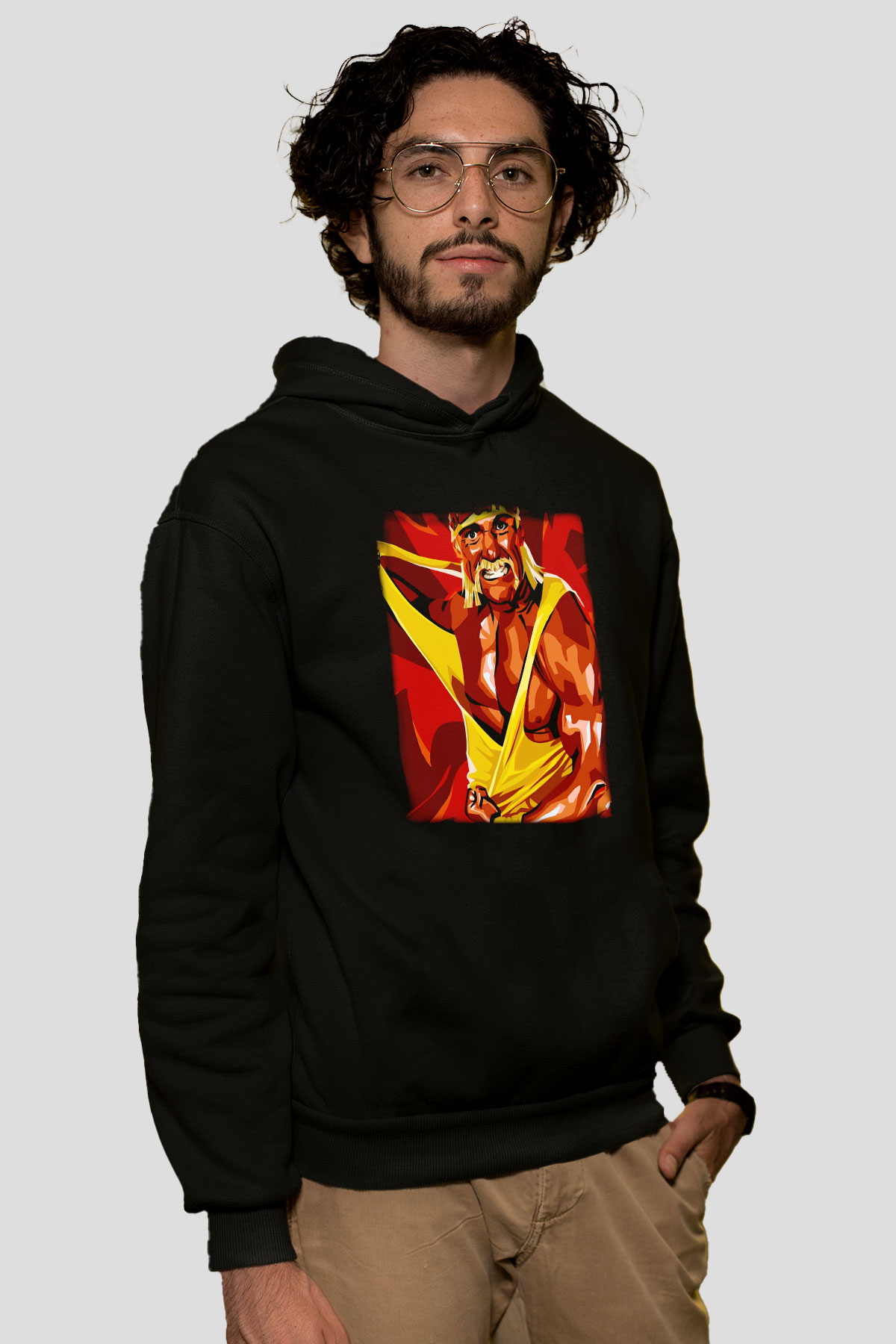 Hulk Hogan Siyah Unisex Hoodie