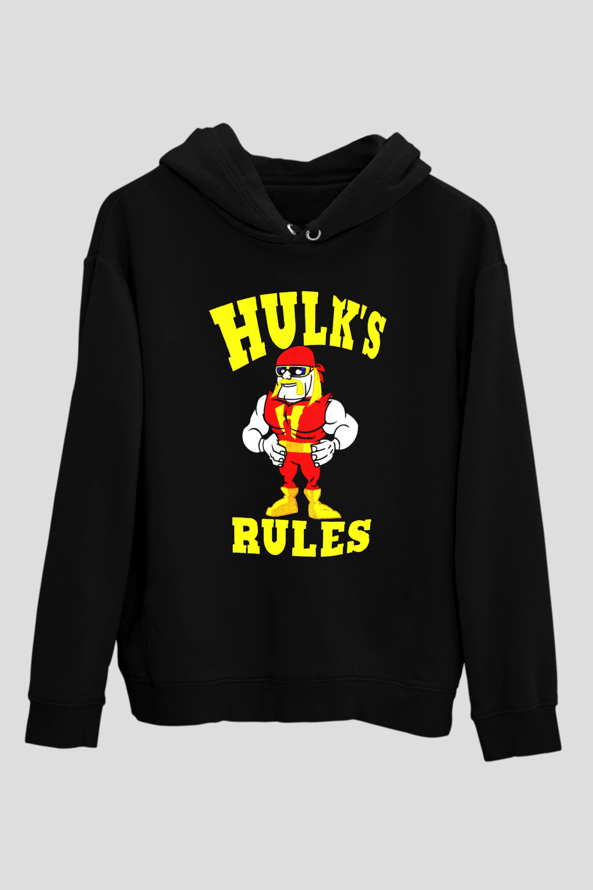 Hulk Hogan Siyah Unisex Kapüşonlu Sweatshirt