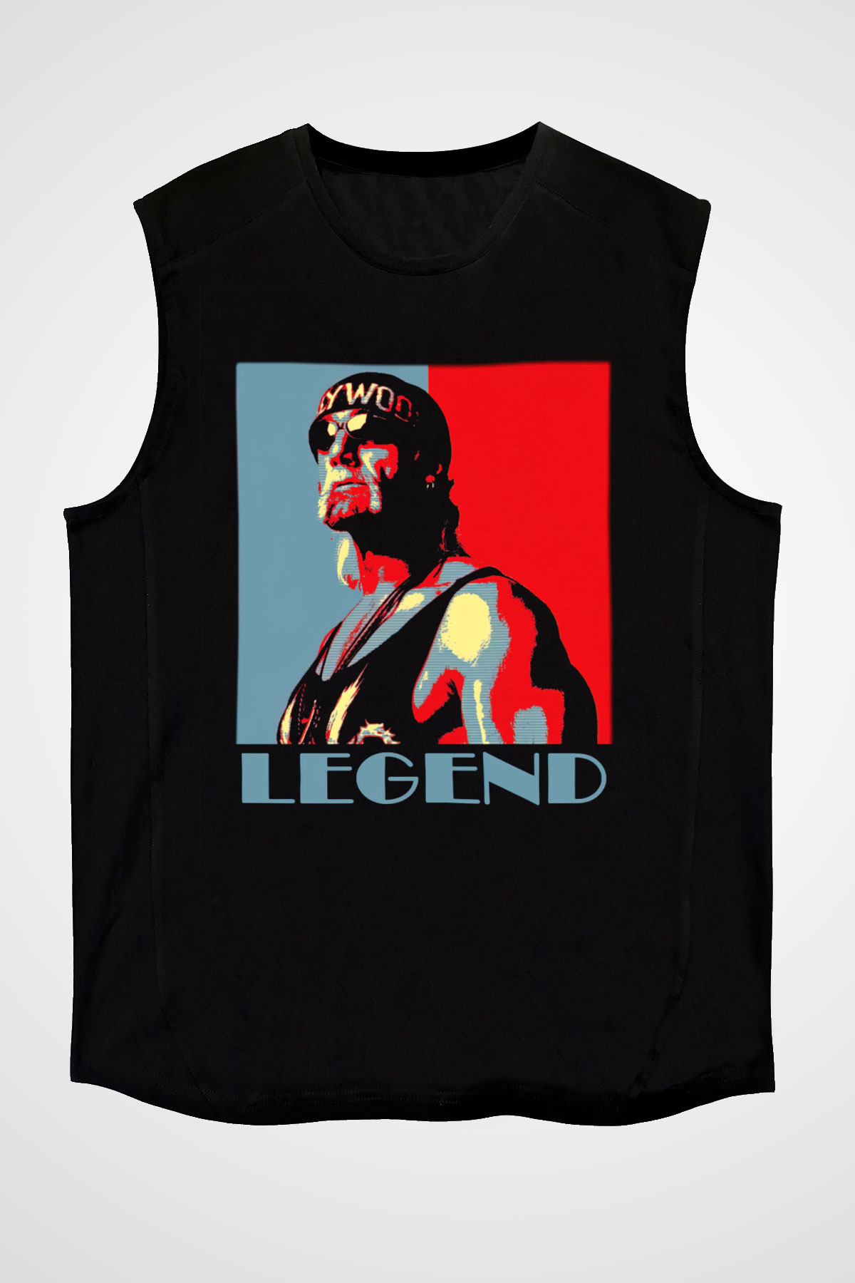 Hulk Hogan Siyah Unisex Kolsuz Tişört