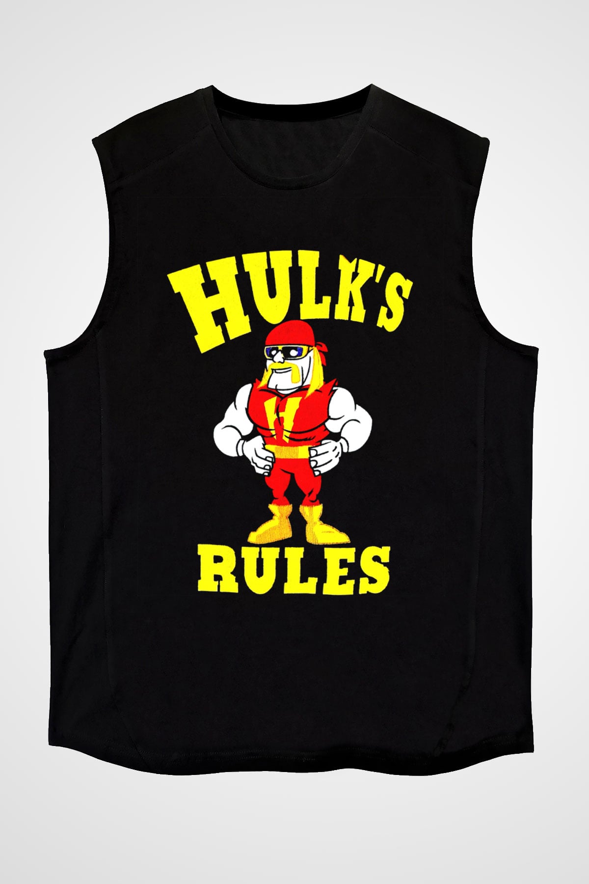Hulk Hogan Siyah Unisex Kolsuz Tişört