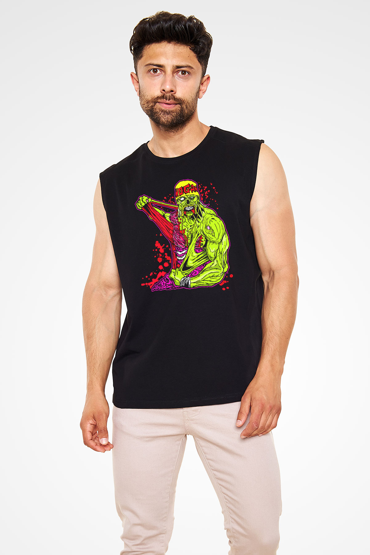 Hulk Hogan Siyah Unisex  Kolsuz Tişört