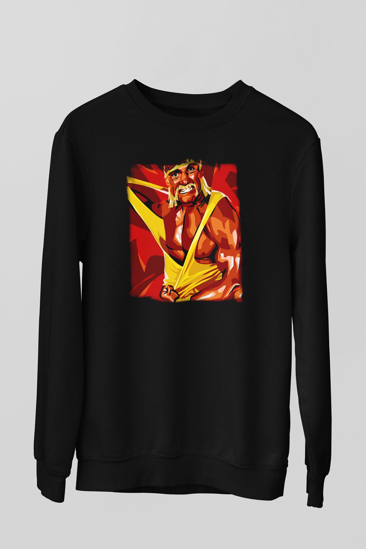 Hulk Hogan Siyah Unisex  Sweatshirt