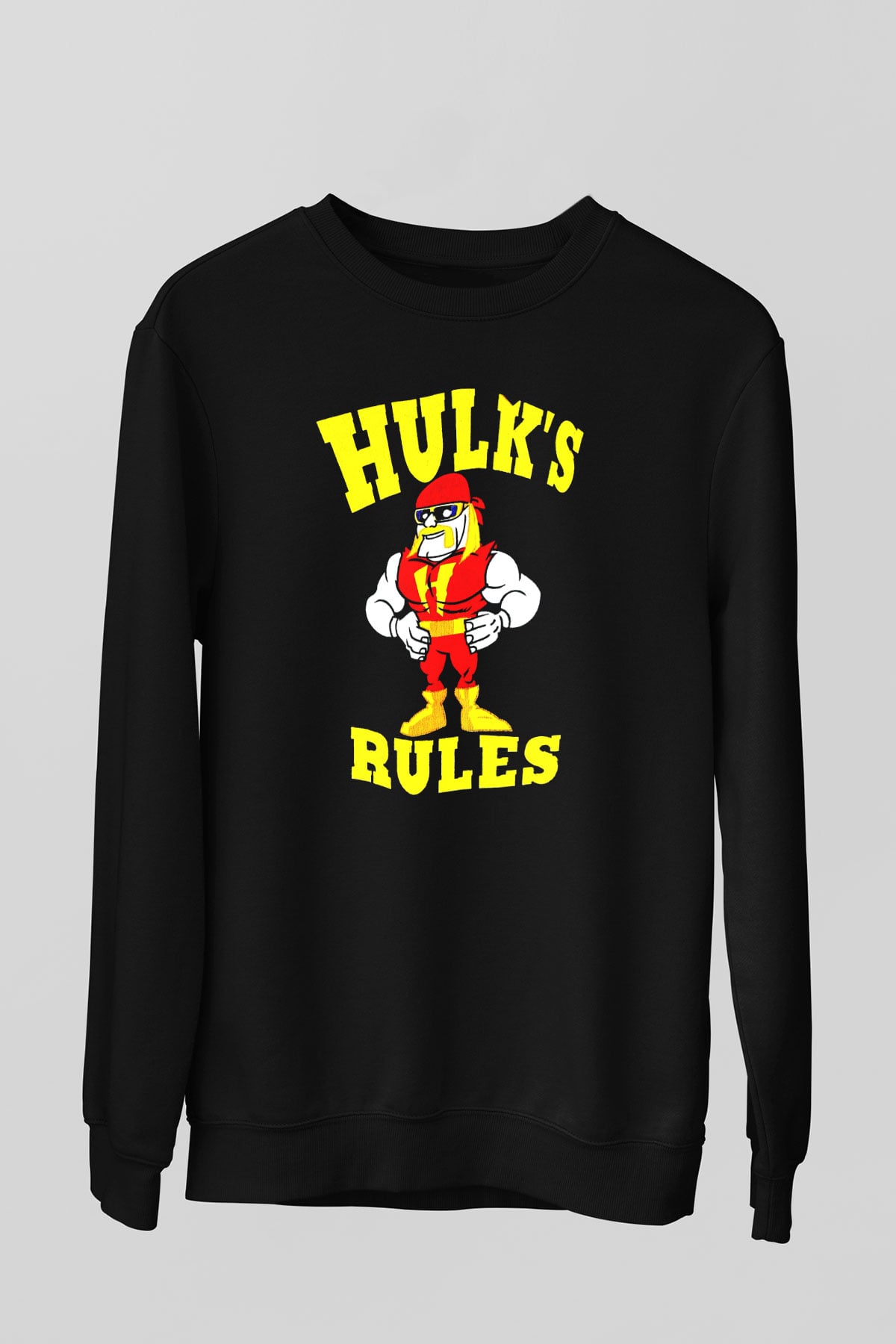 Hulk Hogan Siyah Unisex Sweatshirt