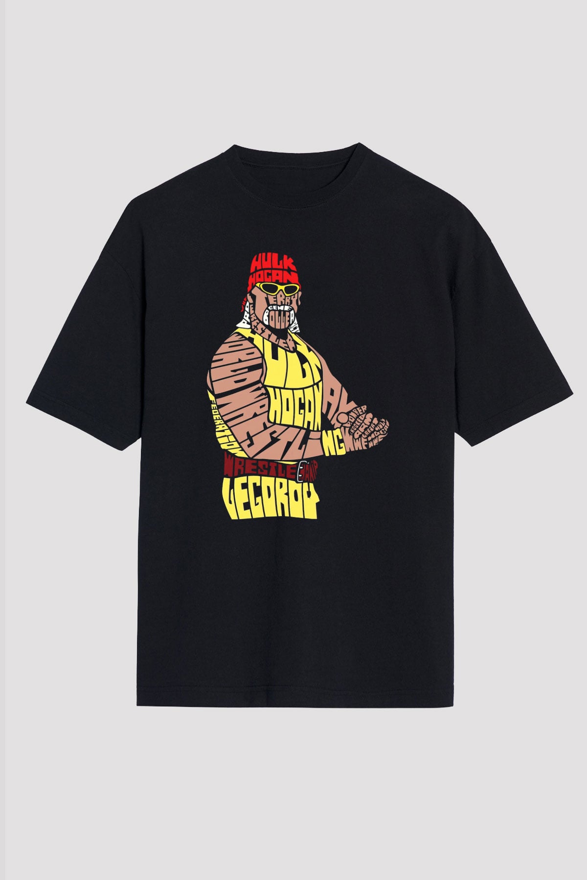Hulk Hogan Siyah Oversize Tişört