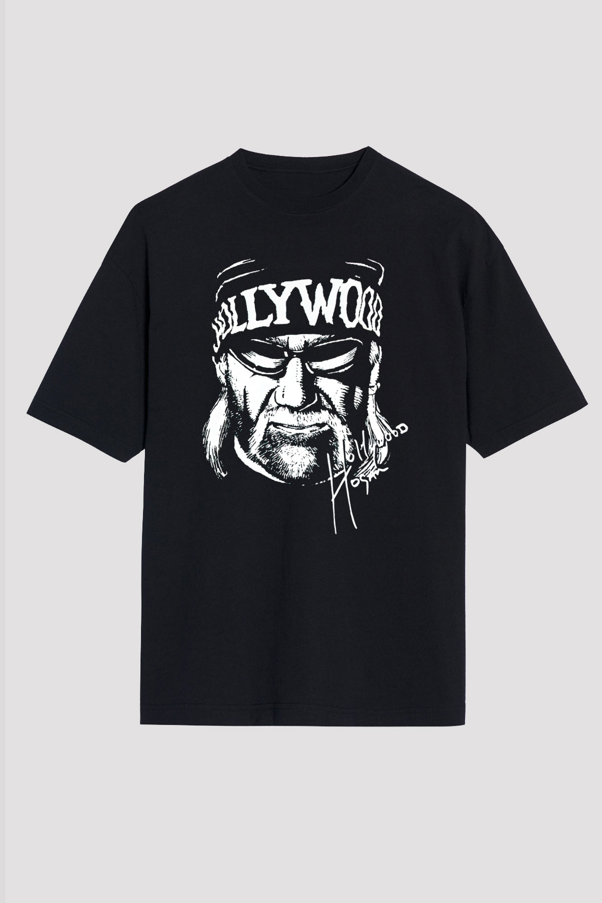 Hulk Hogan Siyah Oversize Tişört