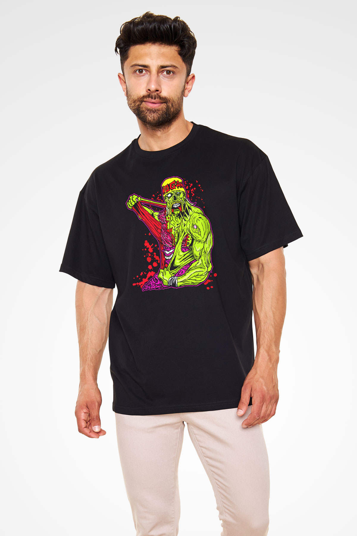 Hulk Hogan Siyah Oversize Tişört