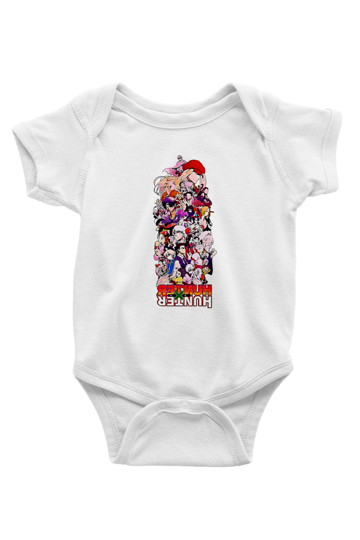 Hunter X Hunter Baskılı Beyaz Unisex Bebek Body - Zıbın
