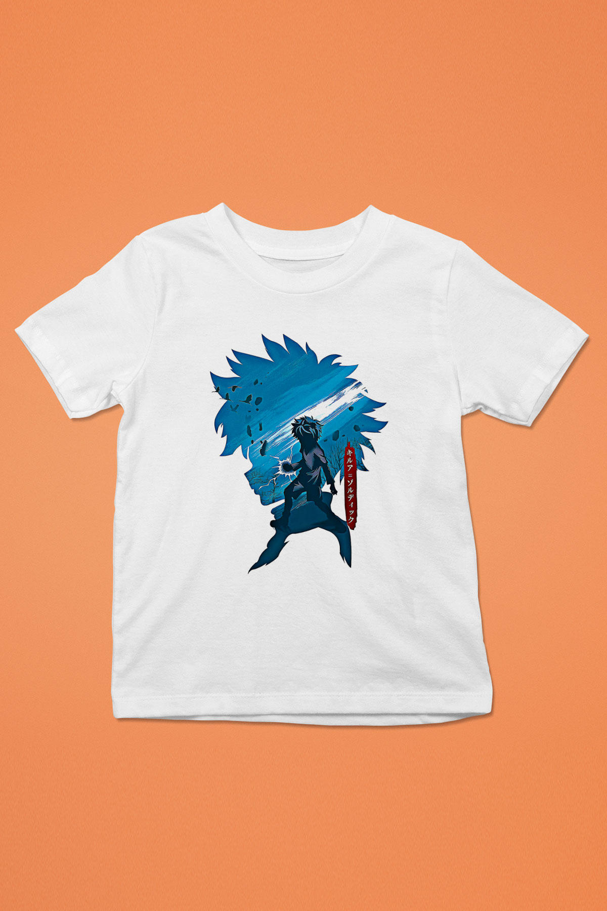 Hunter X Hunter Baskılı Beyaz Unisex Beyaz Çocuk Tişört - Tshirt