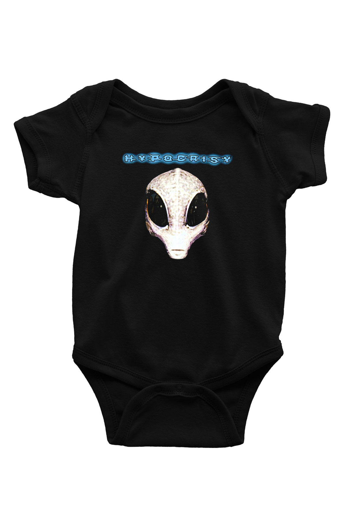 Hypocrispy Baskılı Unisex Siyah Bebek Body - Zıbın