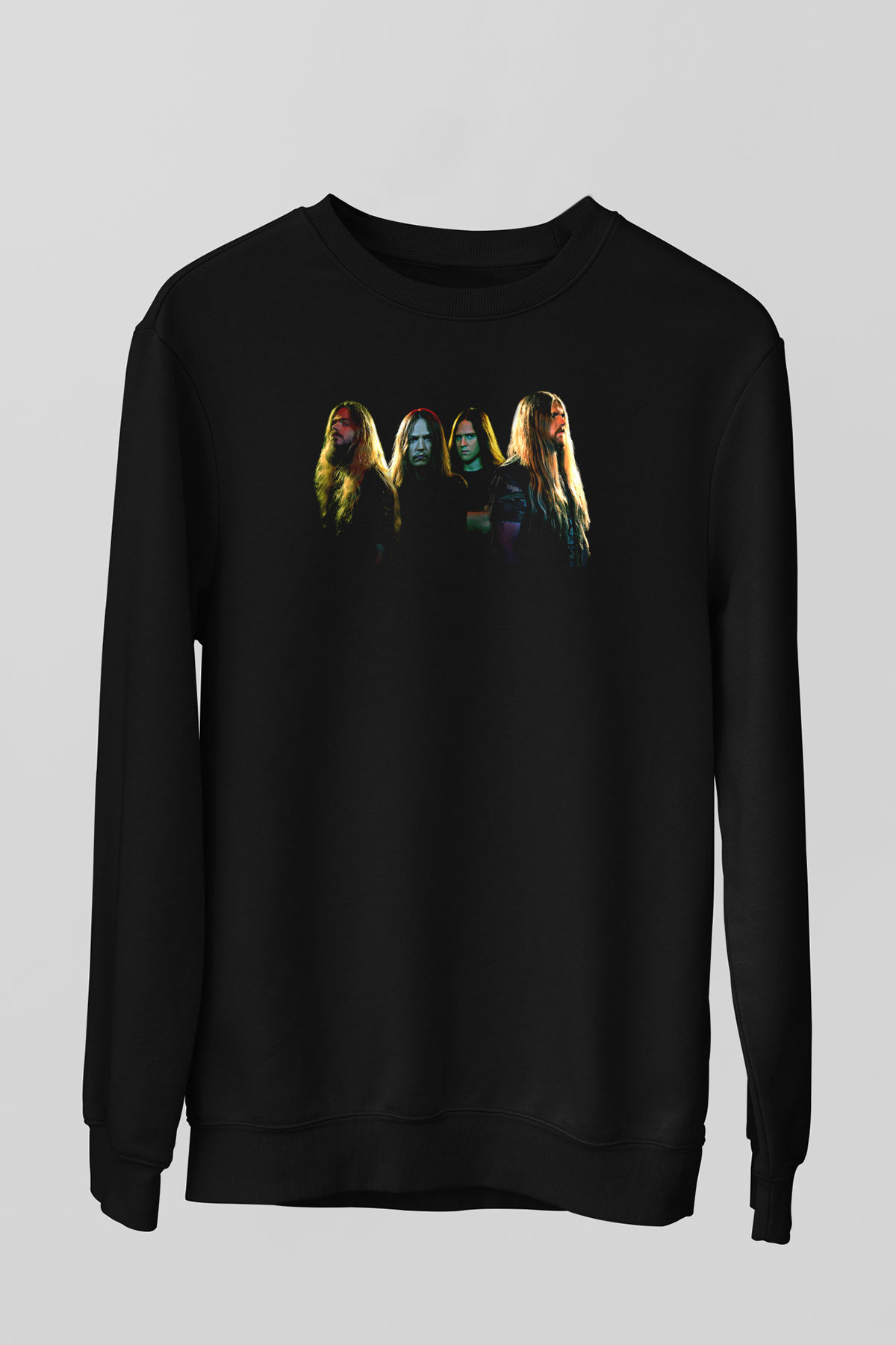 Hypocrispy Baskılı Unisex Siyah Sweatshirt