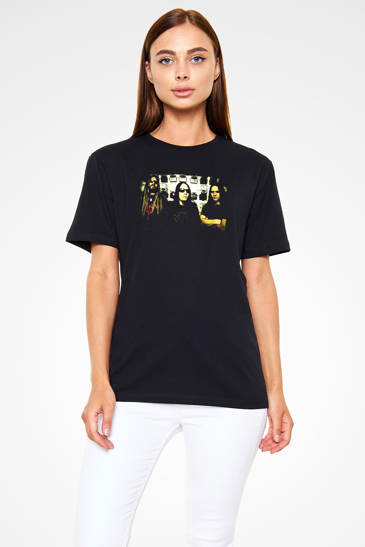 Hypocrisy Baskılı Unisex Siyah Tişört - Tshirt