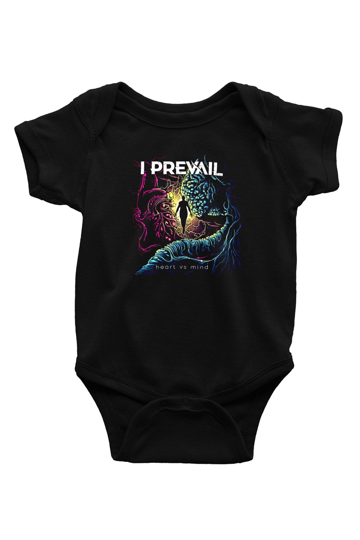 I Prevail Baskılı Unisex Siyah Bebek Body - Zıbın