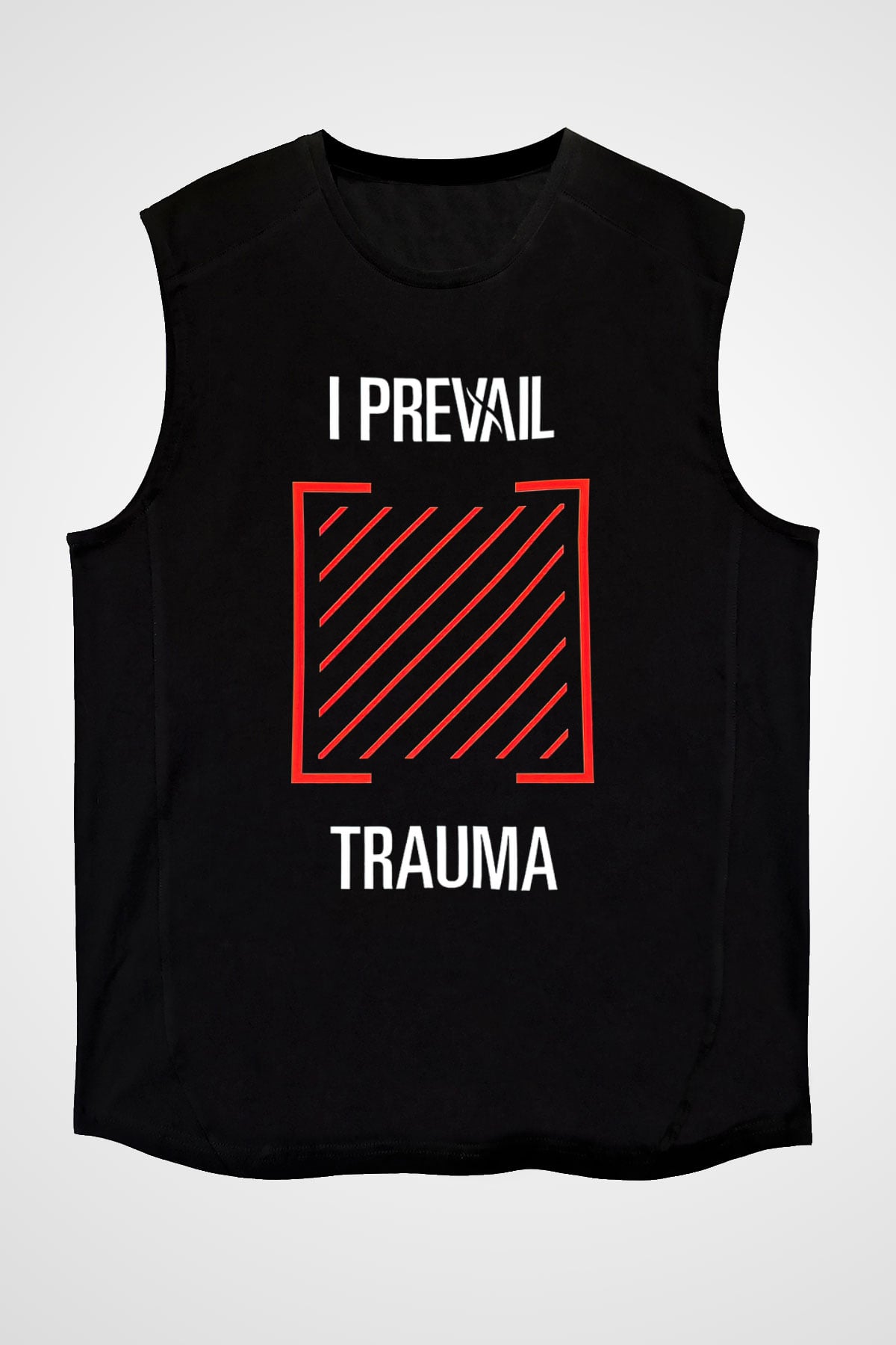 I Prevail Baskılı Unisex Siyah Kolsuz Tişört - Tshirt