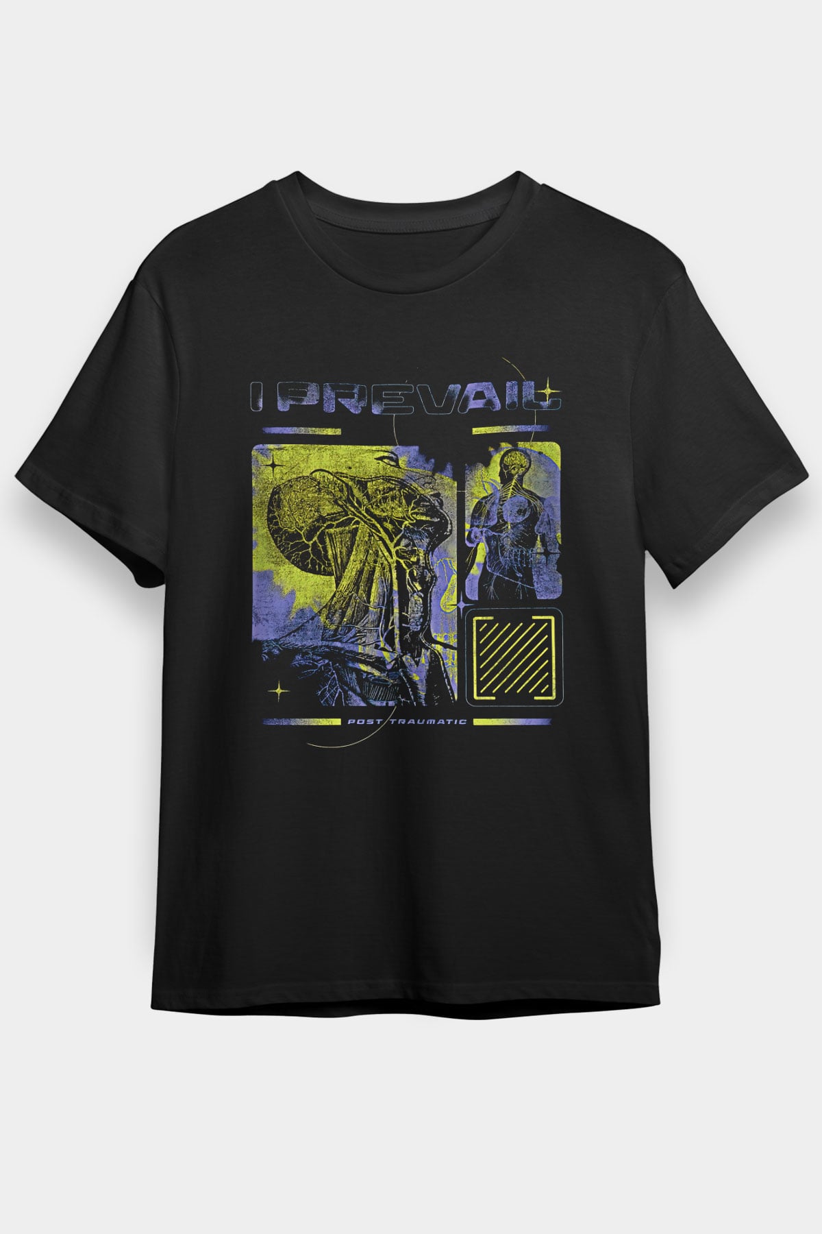 I Prevail Baskılı Unisex Siyah Tişört - Tshirt