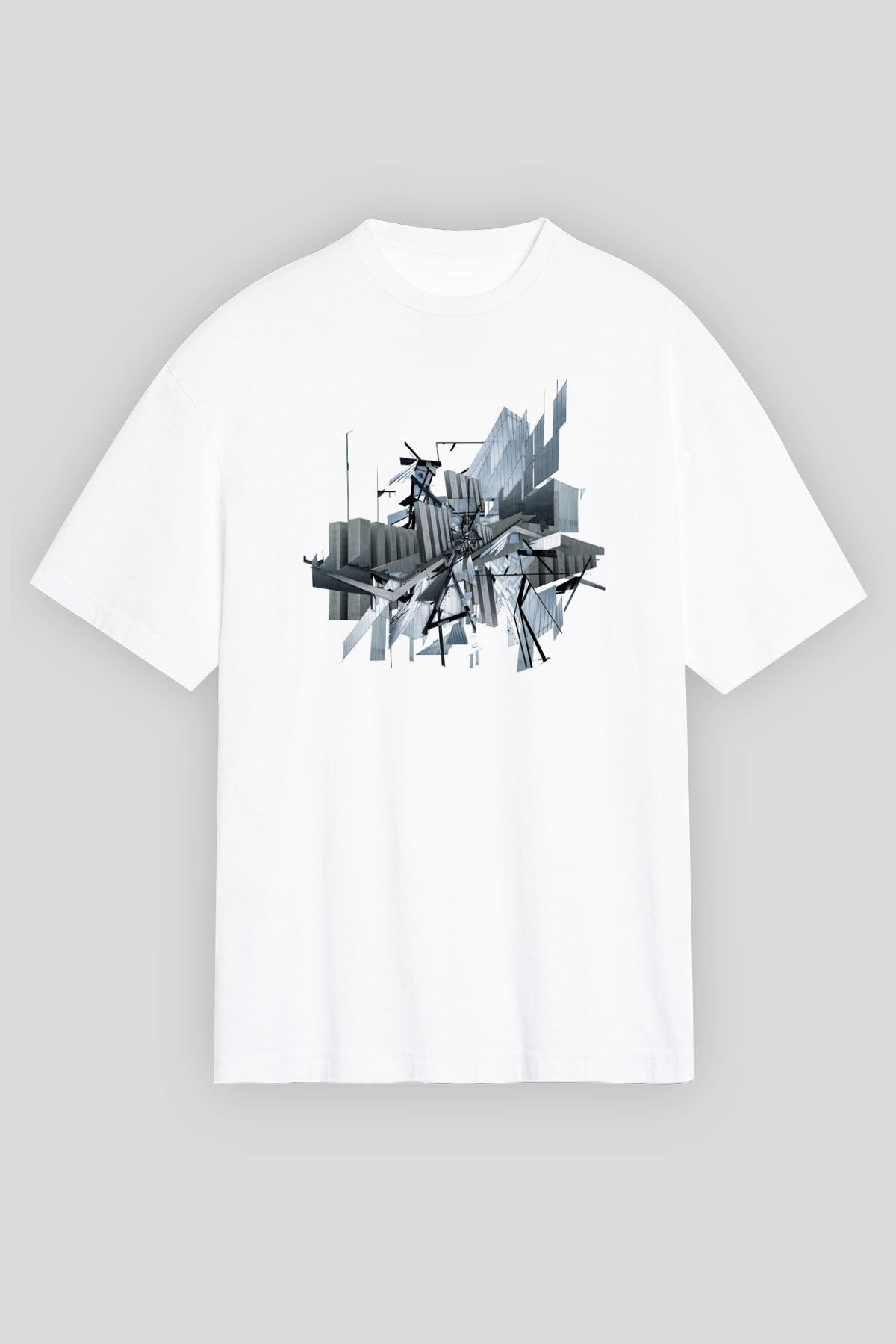 İç mimar Beyaz Unisex Oversize Tişört T-Shirt