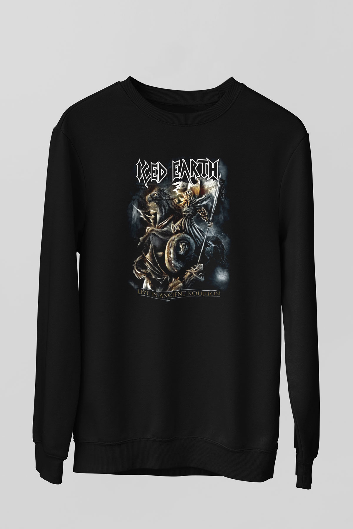 Iced Earth Siyah Unisex Sweatshirt