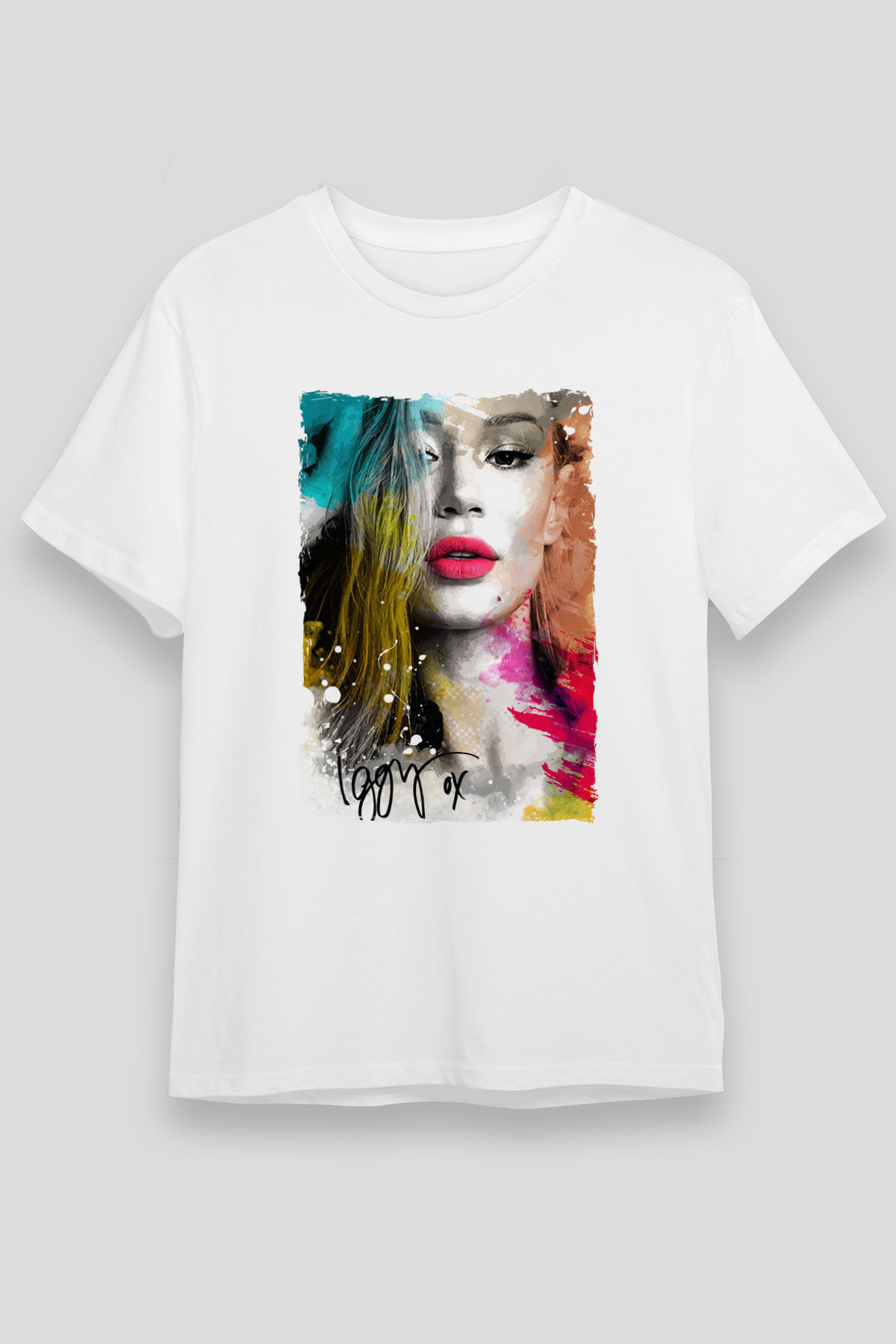 Iggy Azalea Beyaz Unisex Tişört T-Shirt - TişörtFabrikası