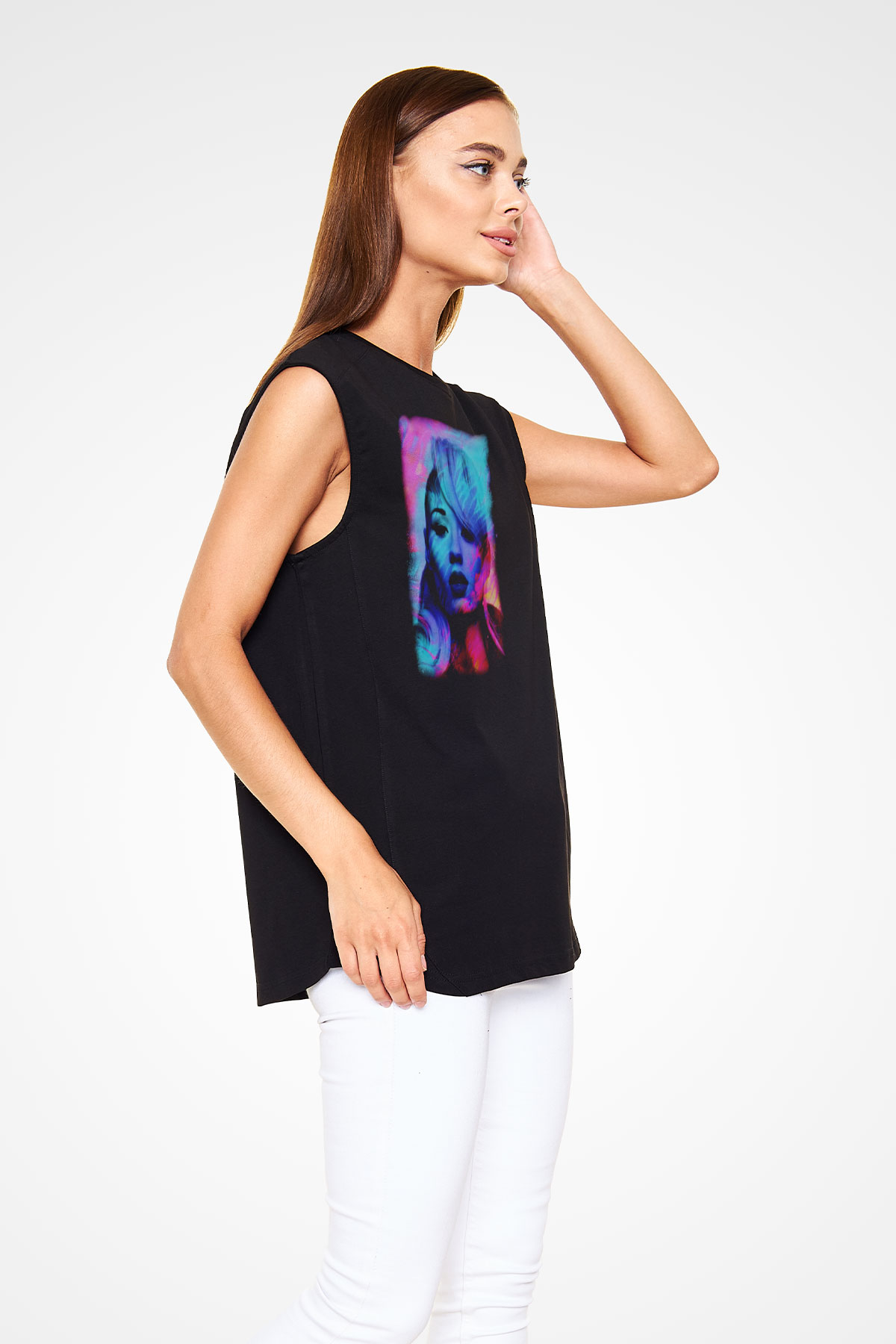 Iggy Azalea Siyah Unisex Kolsuz Tişört