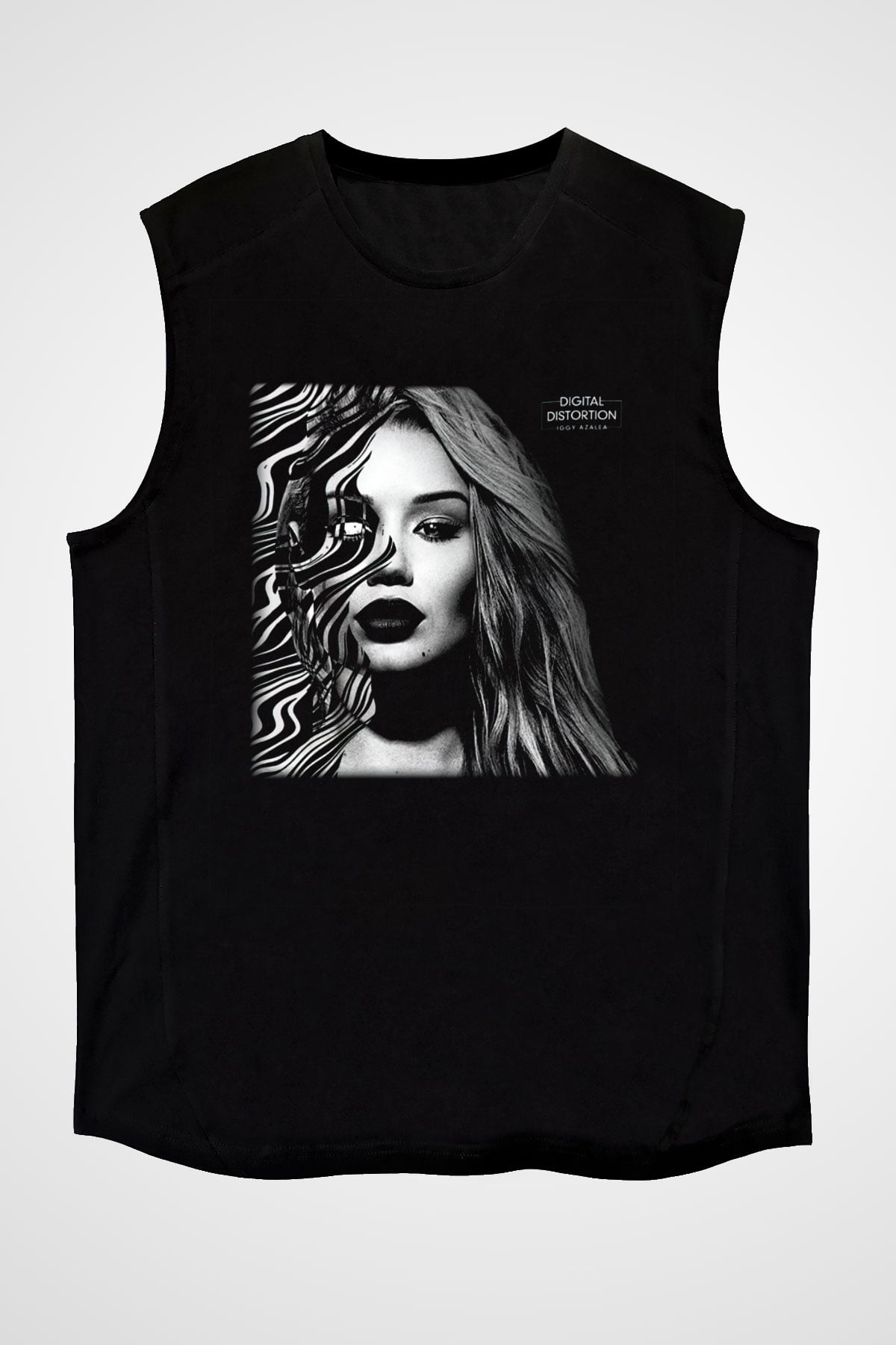 Iggy Azalea Siyah Unisex Kolsuz Tişört
