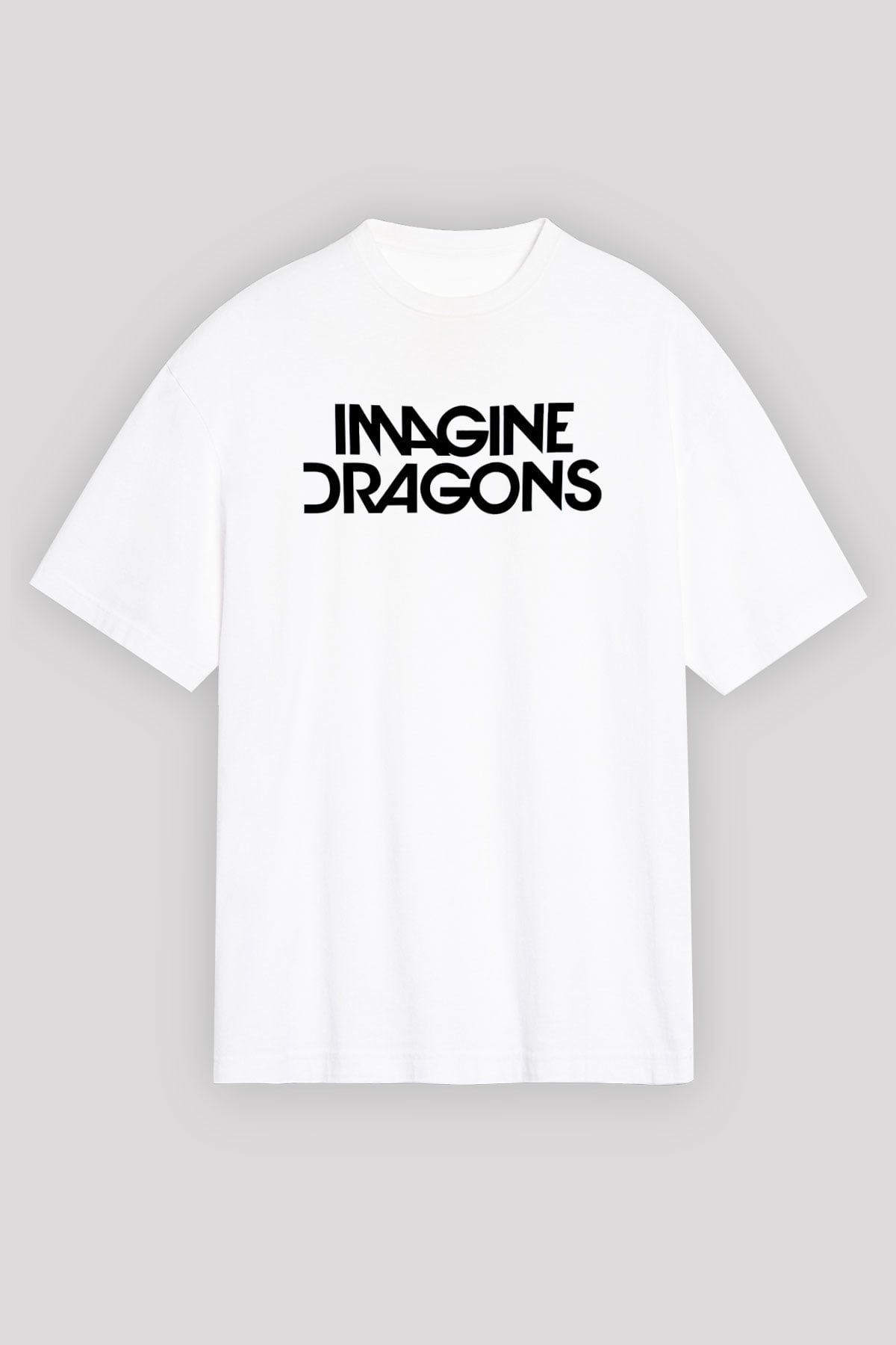 Imagine Dragons Beyaz Unisex Oversize Tişört T-Shirt