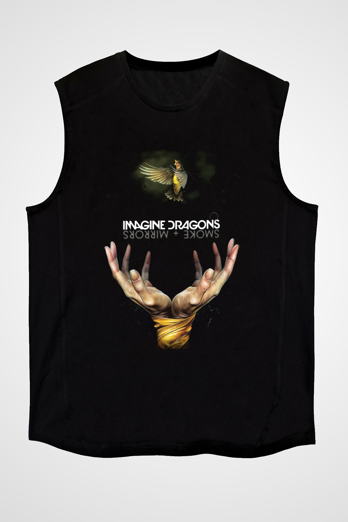Imagine Dragons Siyah Unisex Kolsuz Tişört