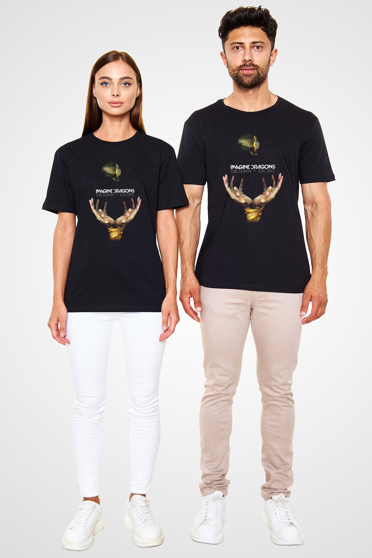 Imagine Dragons Siyah Unisex Tişört T-Shirt - TişörtFabrikası