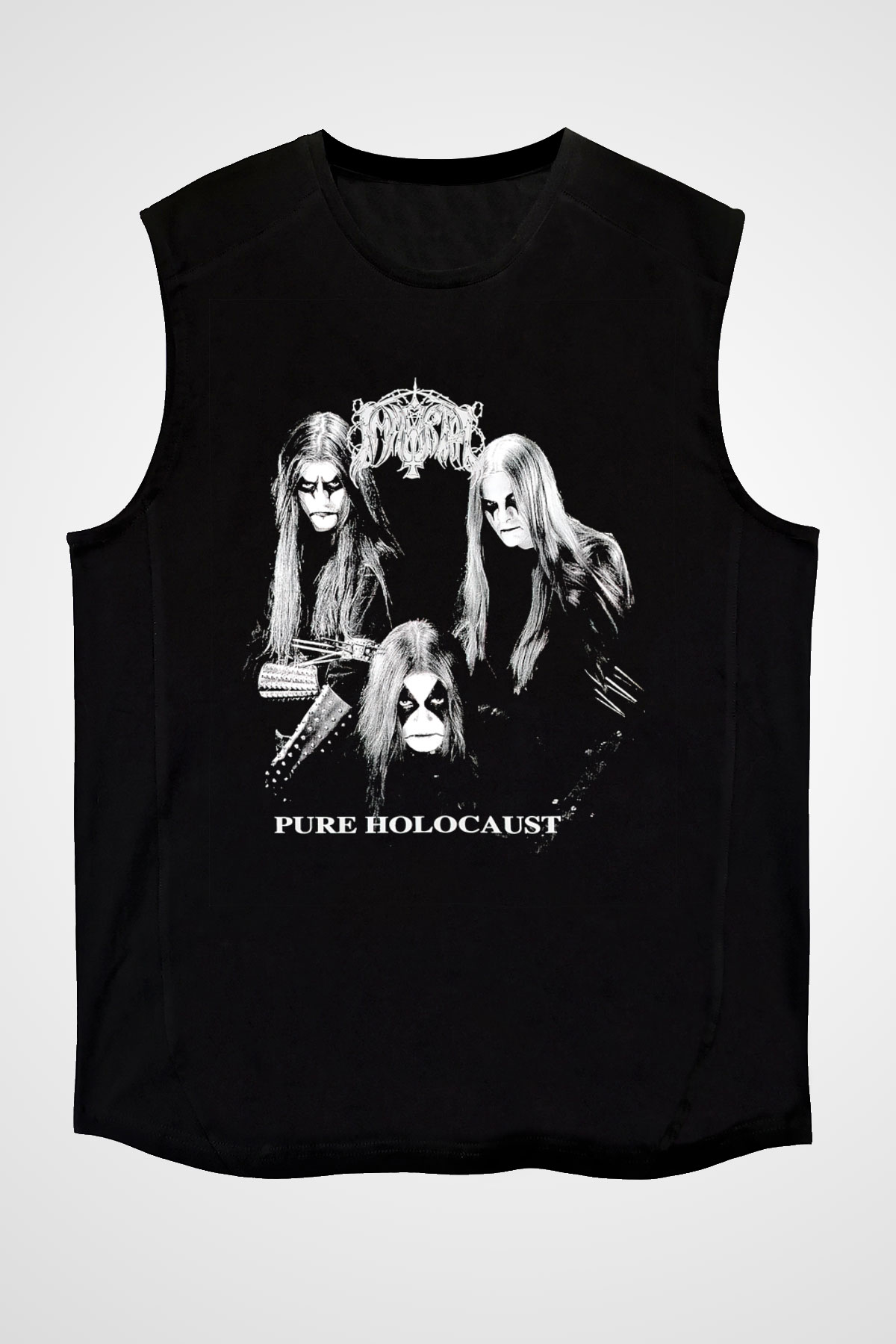 Immortal Siyah Unisex Kolsuz Tişört