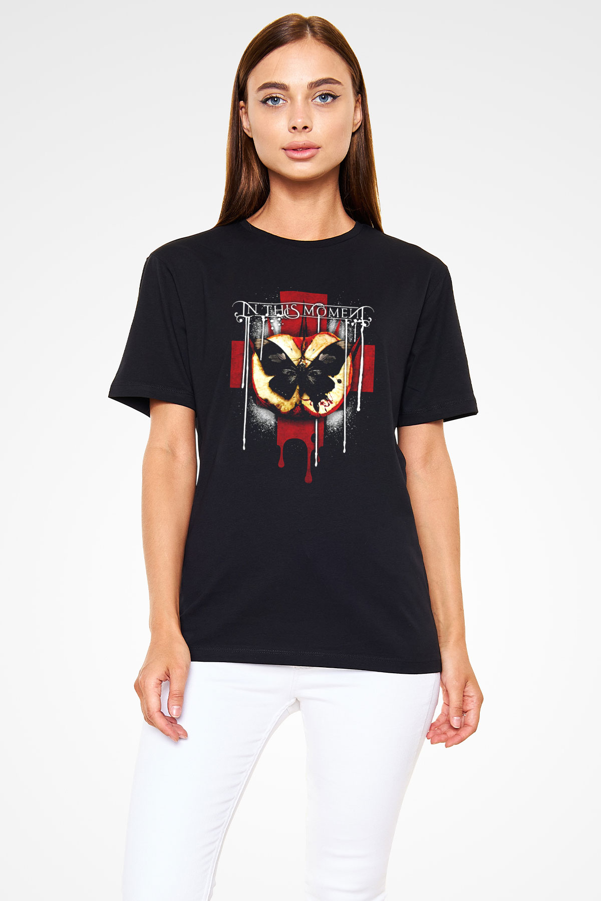 In This Moment Siyah Unisex Tişört T-Shirt - TişörtFabrikası