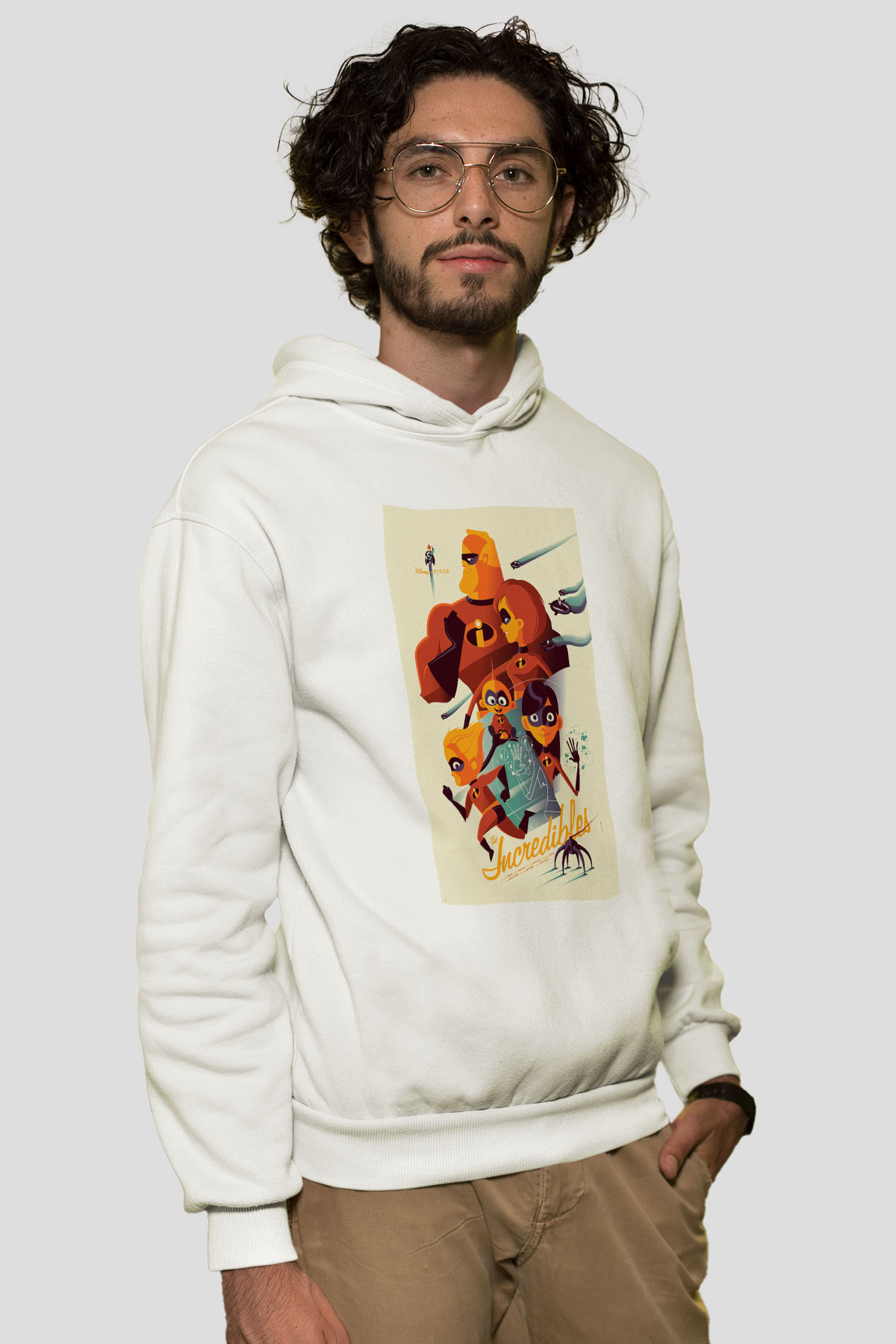 Incredibles (The) Beyaz Unisex Hoodie