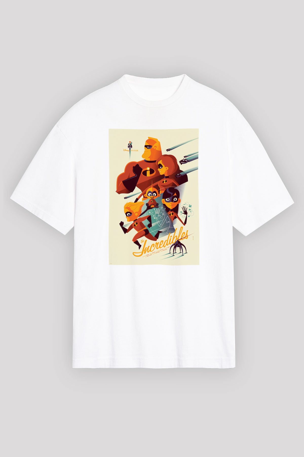 Incredibles (The) Beyaz Unisex Oversize Tişört T-Shirt