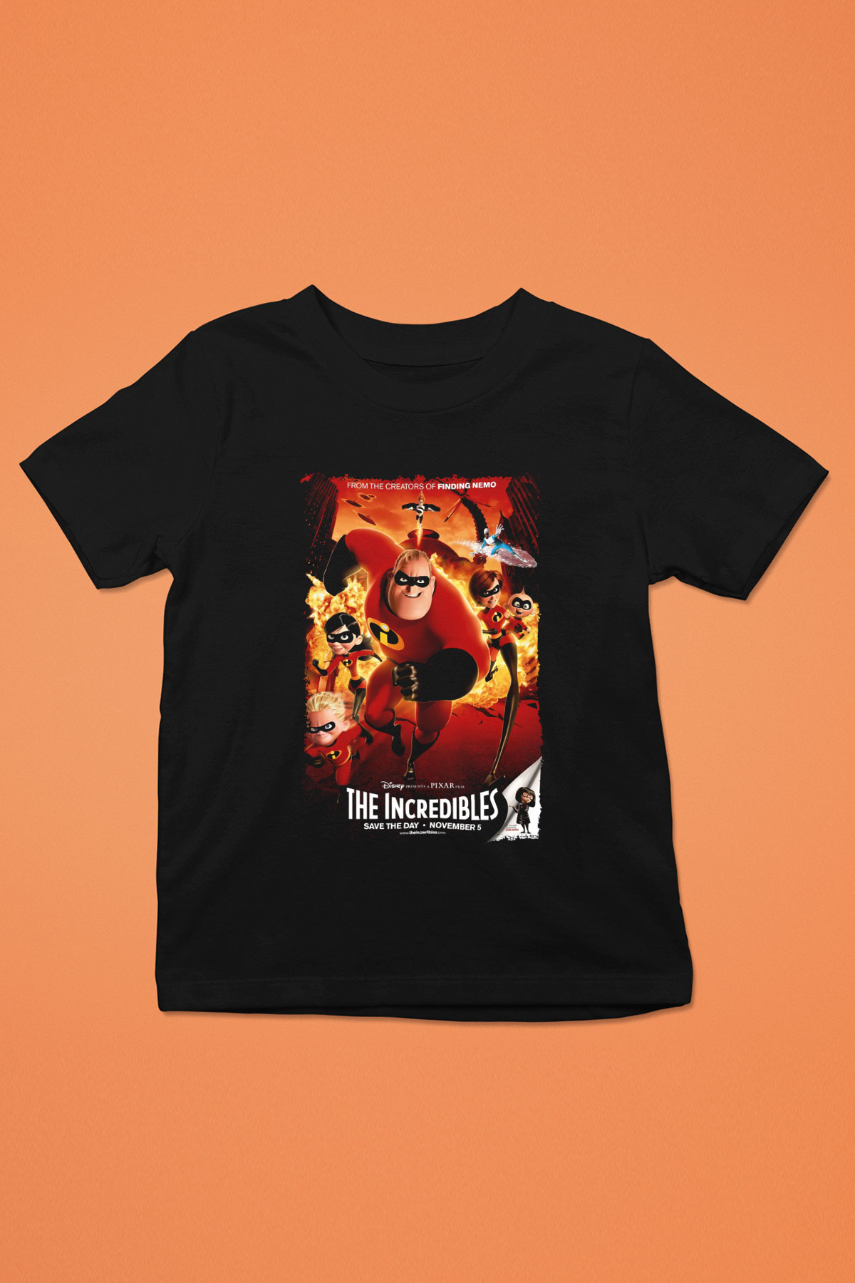 Incredibles (The) Siyah Unisex Çocuk Tişört