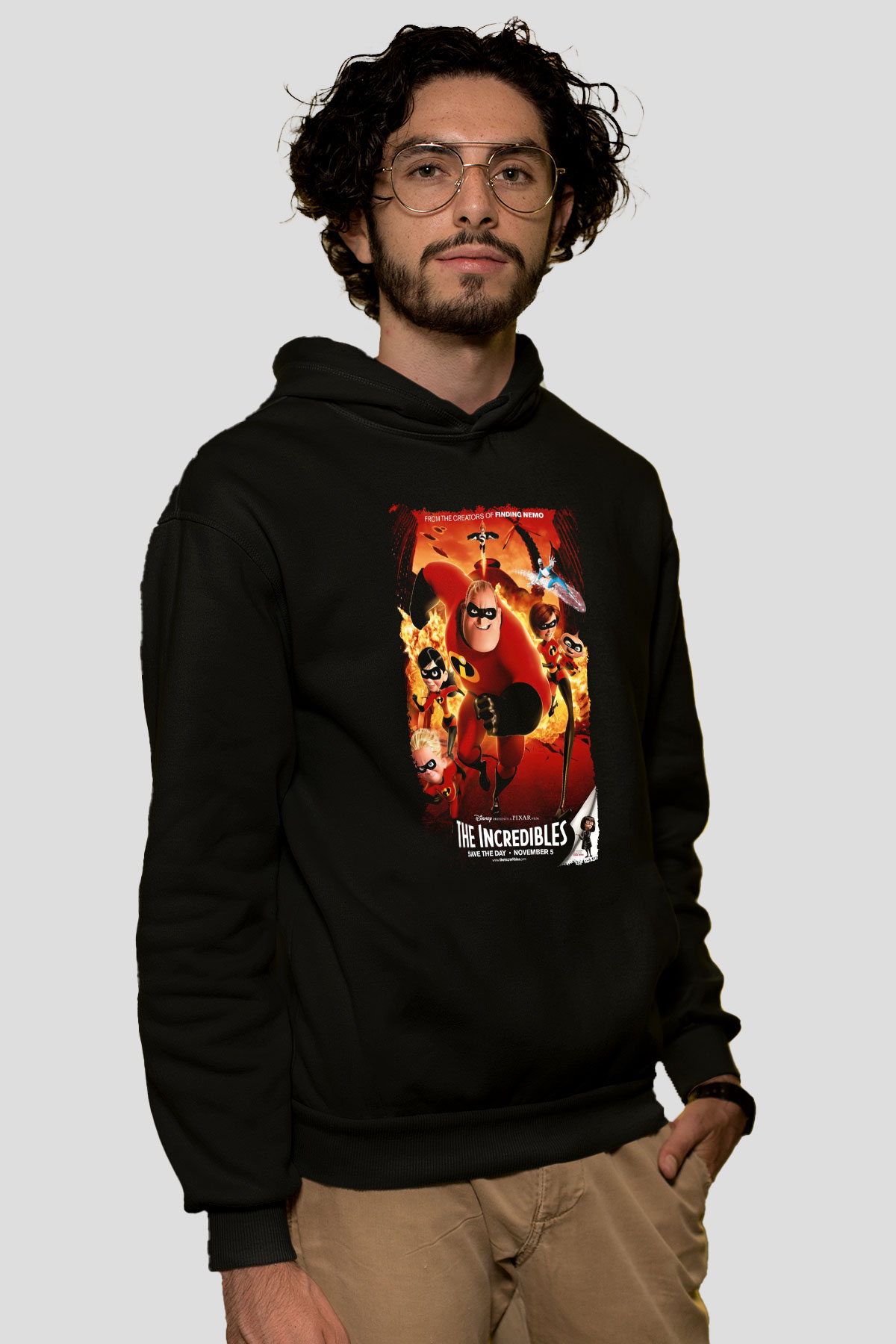 Incredibles (The) Siyah Unisex Hoodie