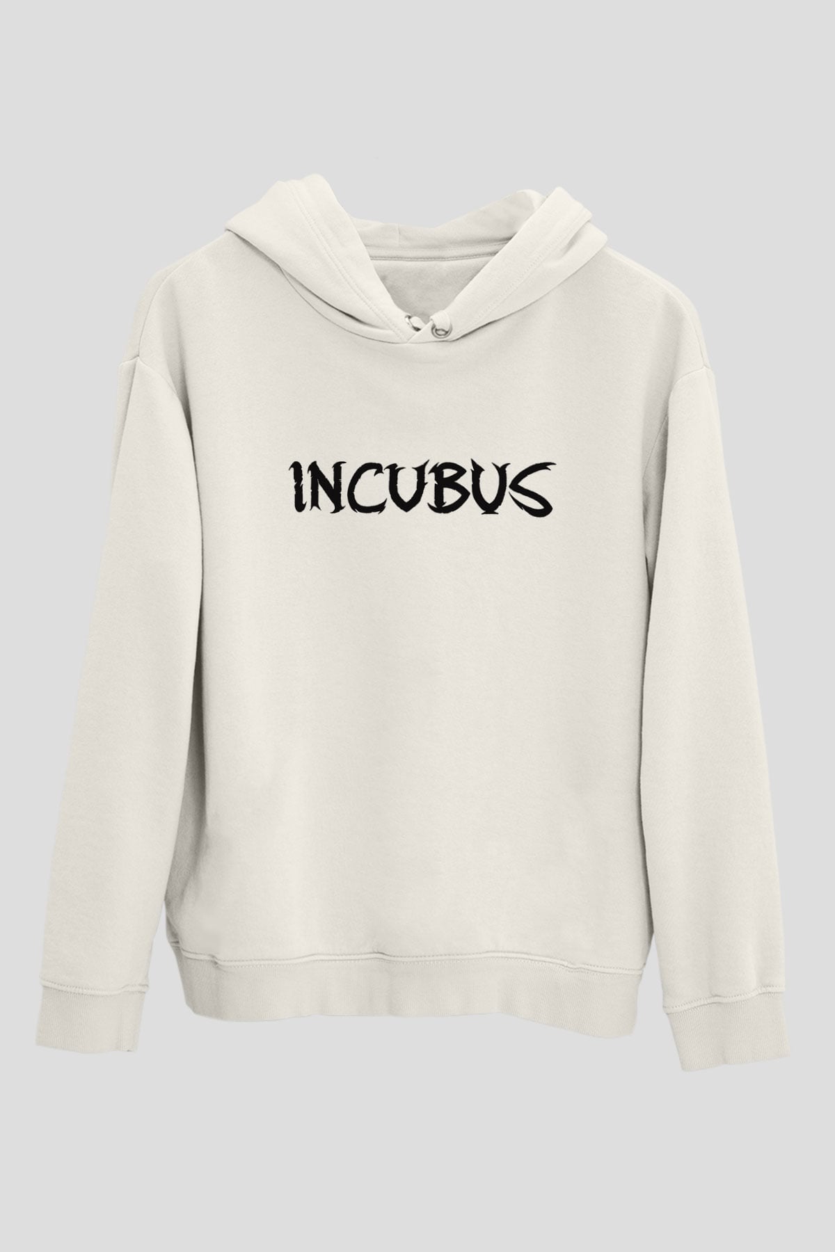 Incubus Beyaz Unisex Kapşonlu Sweatshirt