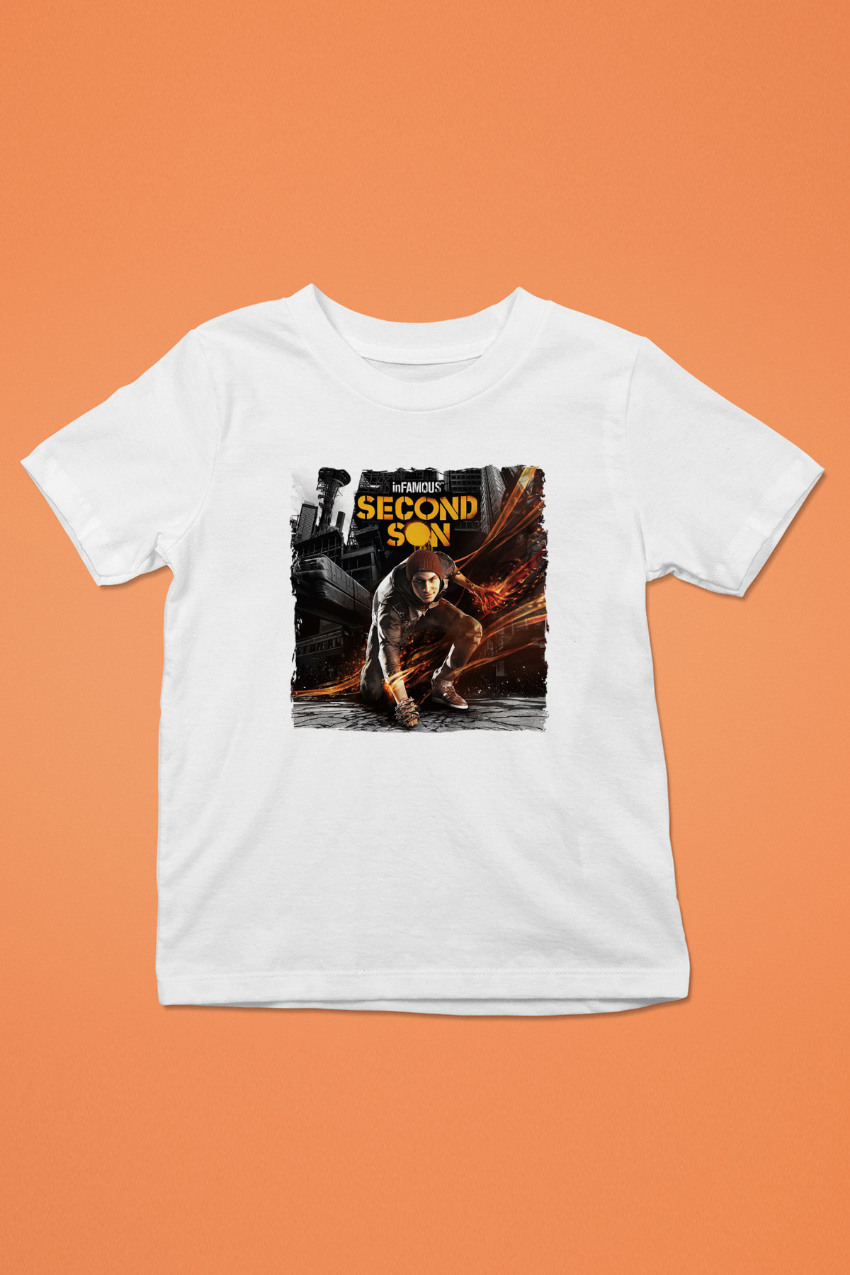 Infamous Beyaz Unisex Çocuk Tişört