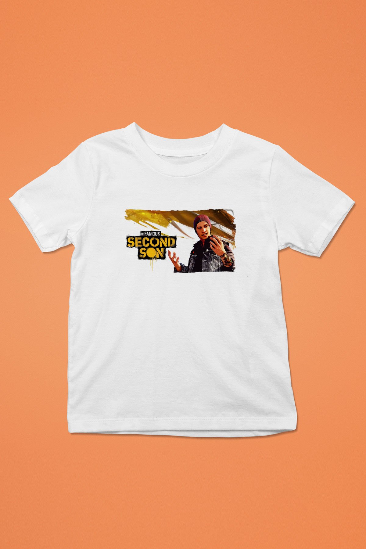 Infamous Beyaz Unisex Çocuk Tişört