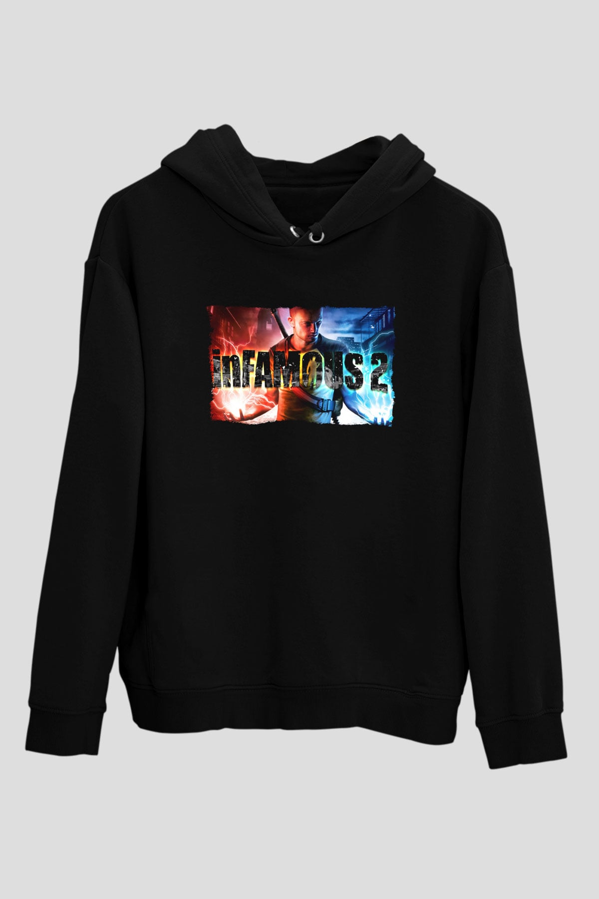 Infamous Siyah Unisex Hoodie
