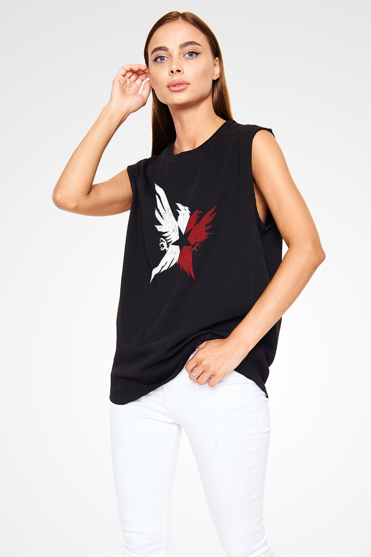 Infamous Siyah Unisex Kolsuz Tişört