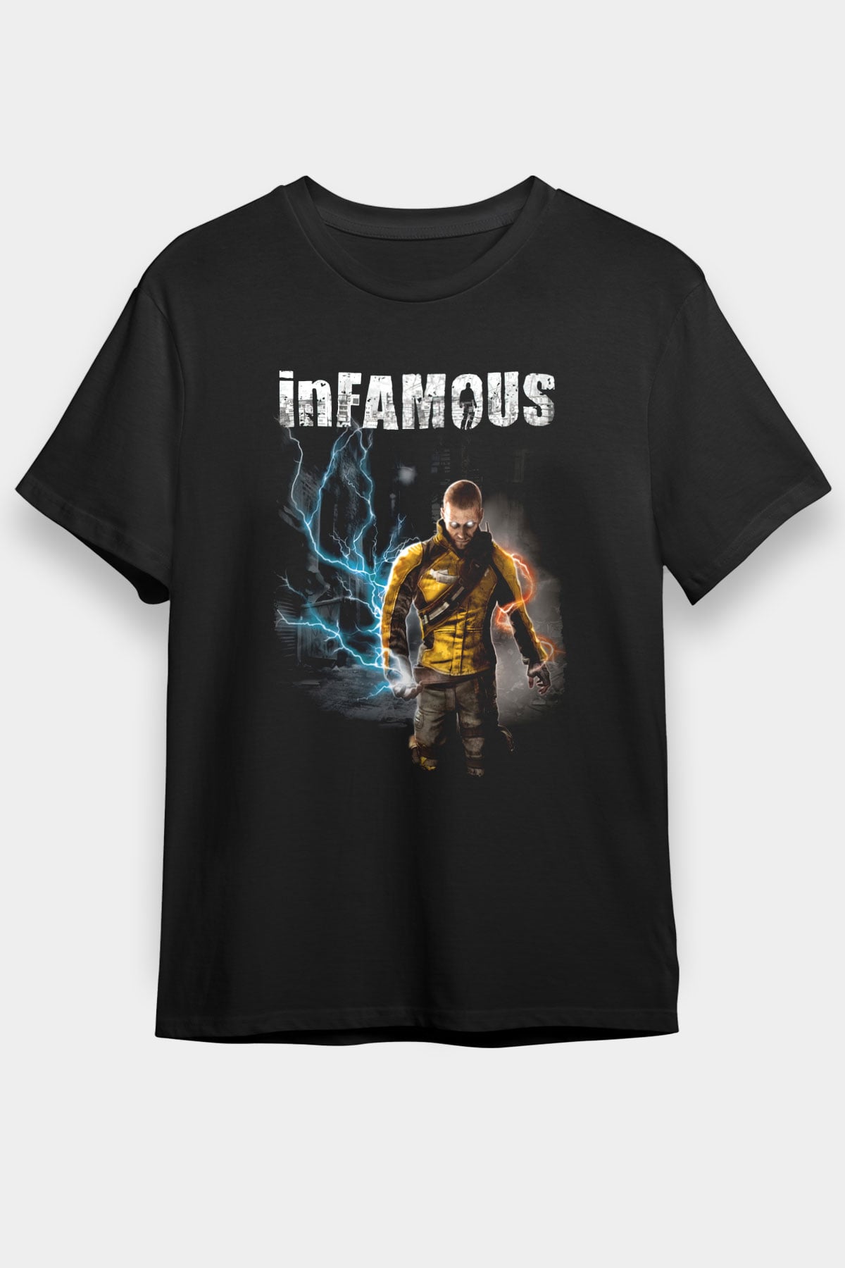 Infamous Siyah Unisex Tişört T-Shirt