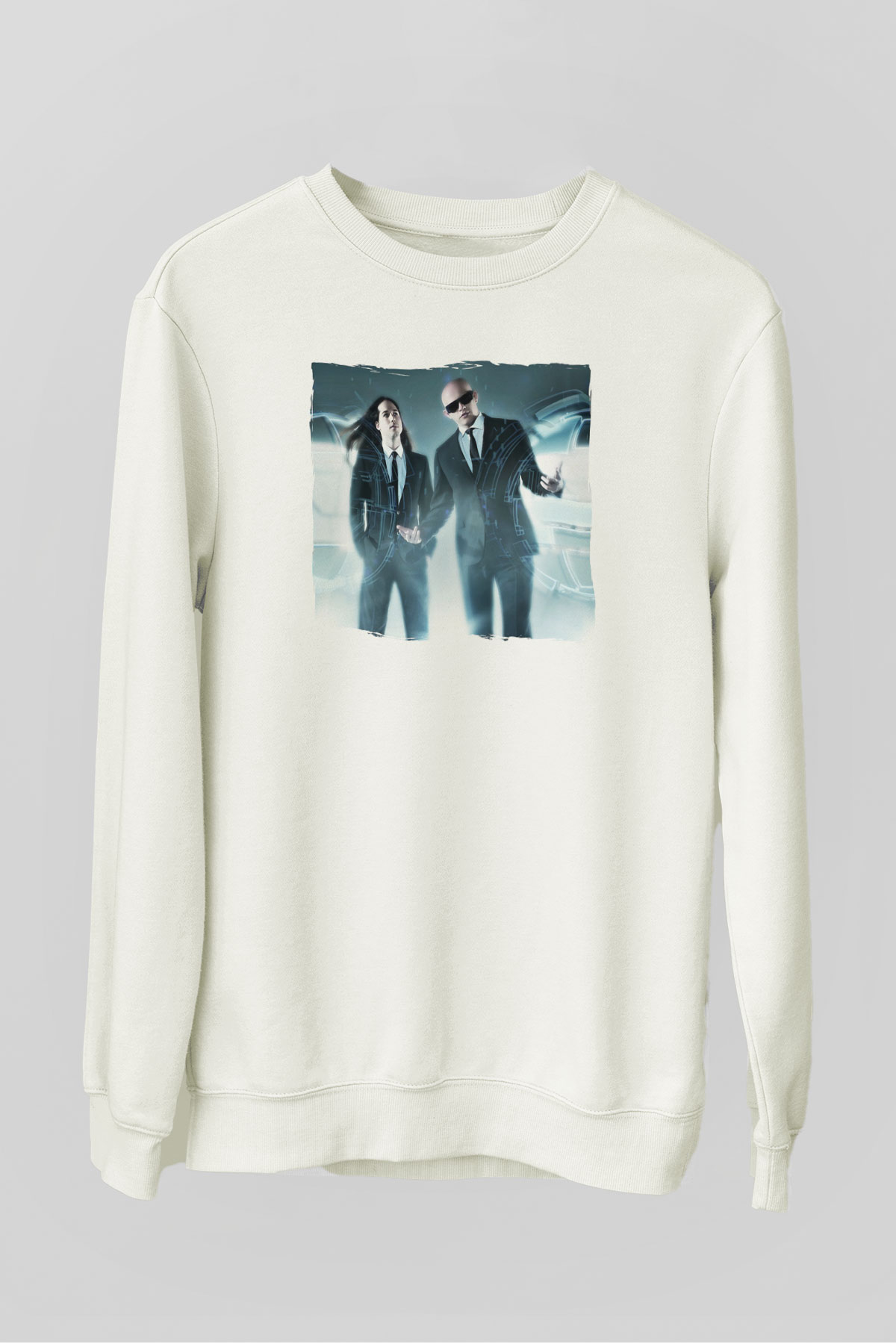 Infected Mushroom Beyaz Unisex Sweatshirt
