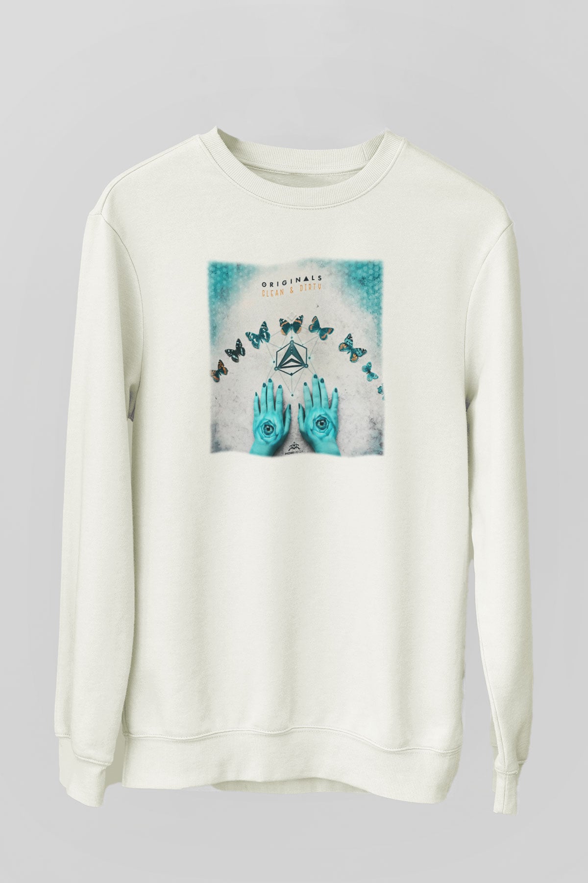 Infected Mushroom Beyaz Unisex Sweatshirt