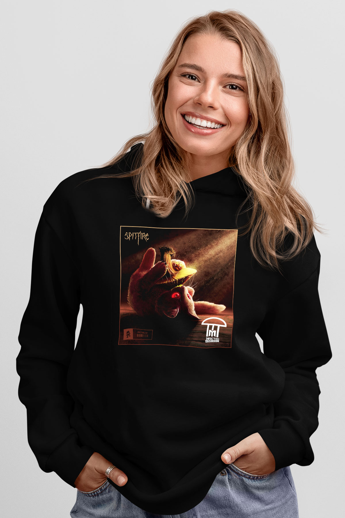 Infected Mushroom Siyah Unisex Hoodie
