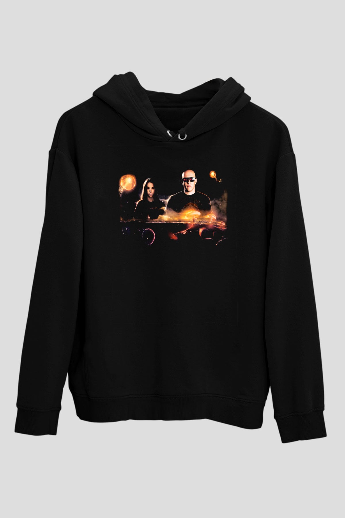 Infected Mushroom Siyah Unisex Hoodie