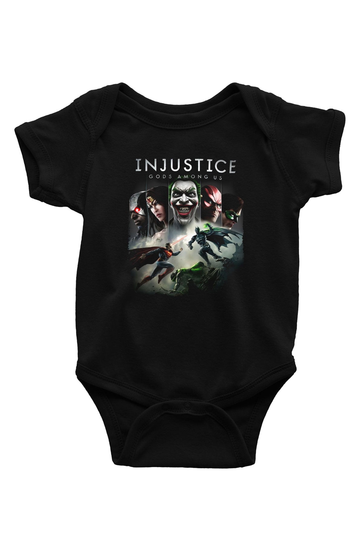 Injustice 2 Siyah Bebek Body - Zıbın