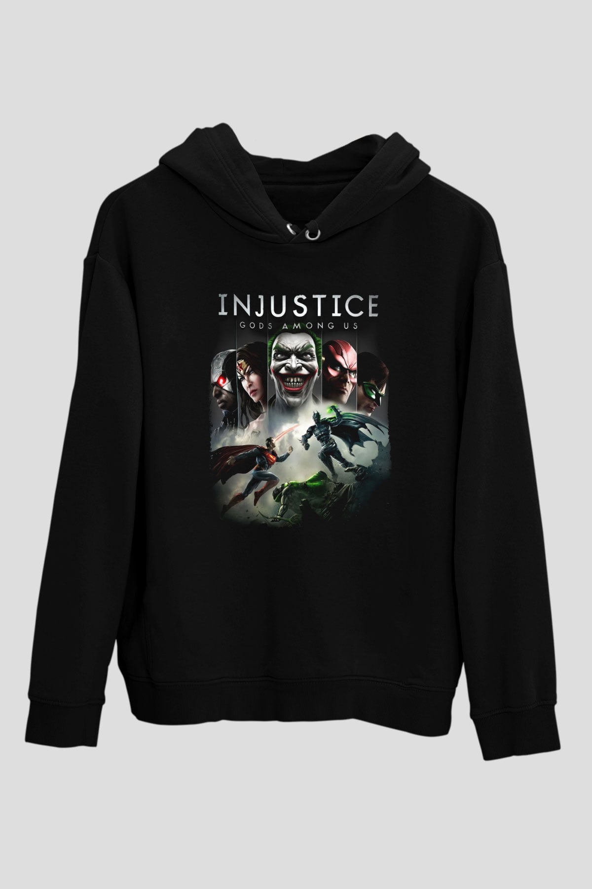 Injustice 2 Siyah Unisex Hoodie